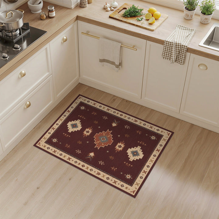 Heritage Tribal Red Tribal Geometric Area Rug