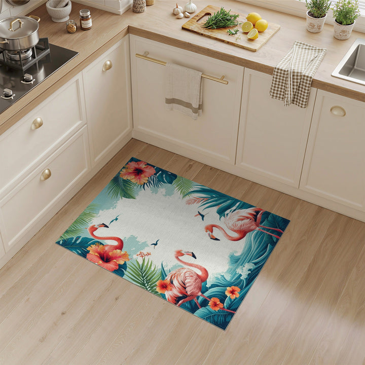 Flamingo Paradise Coastal Area Rug