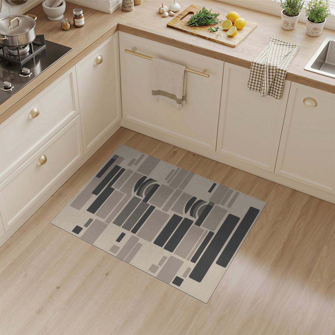Modern Geometric Beige Area Rug