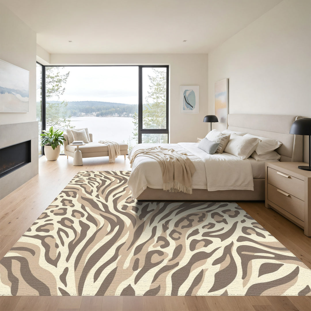 Savannah Blend Leopard Zebra Rug