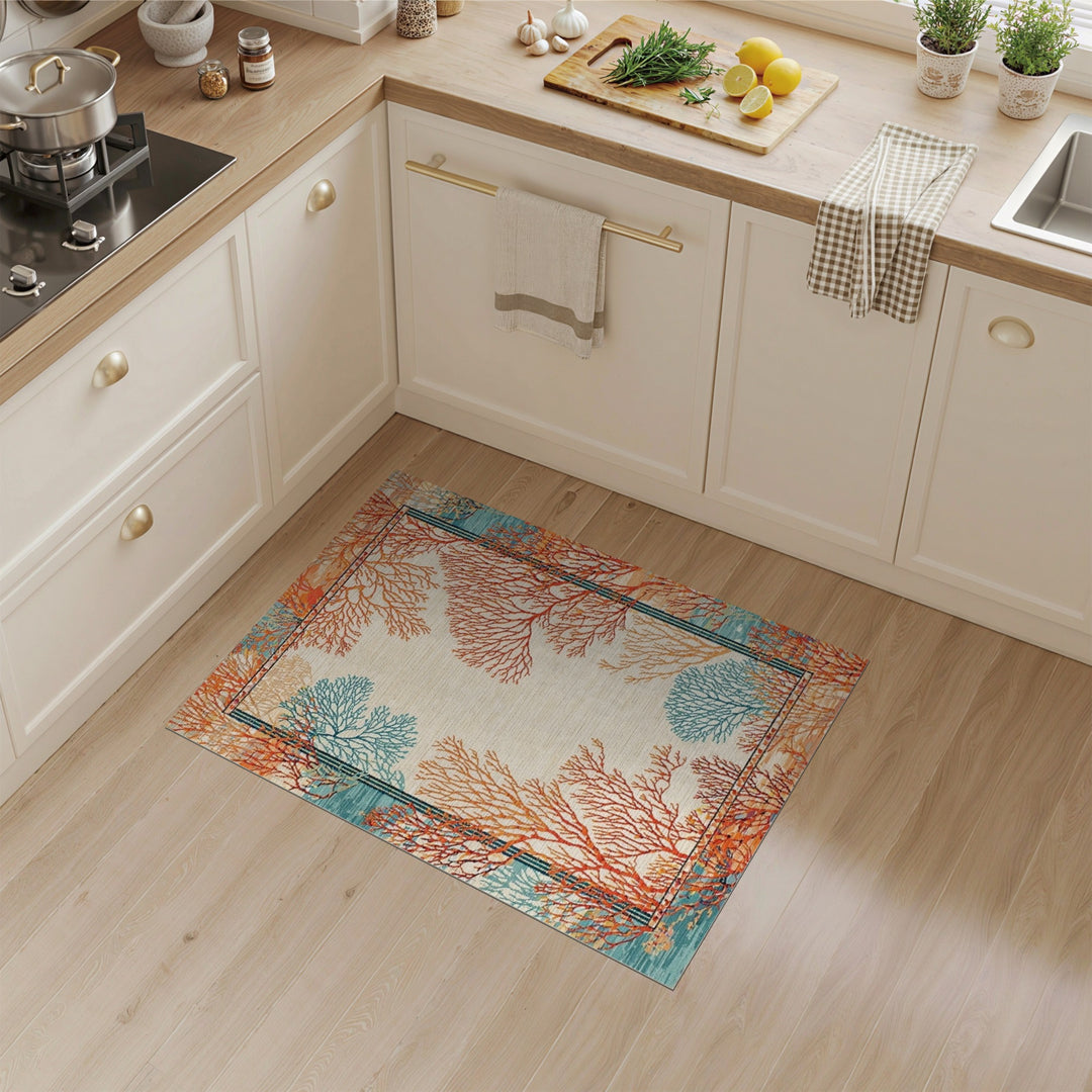 Coral Reef Beige Area Rug