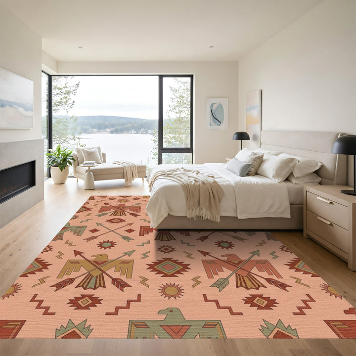 Southwestern Thunderbird Arrows Sun Rug