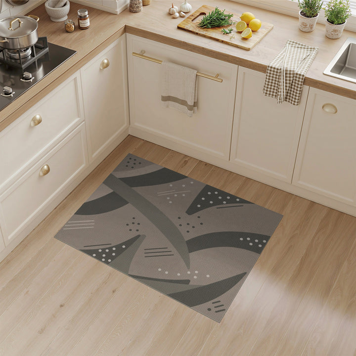 Abstract Neutral Area Rug