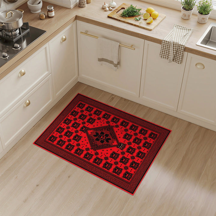 Red Skull Heritage Area Rug
