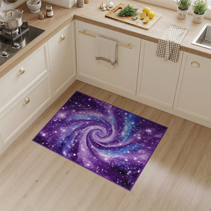 Purple Galaxy Swirl Area Rug