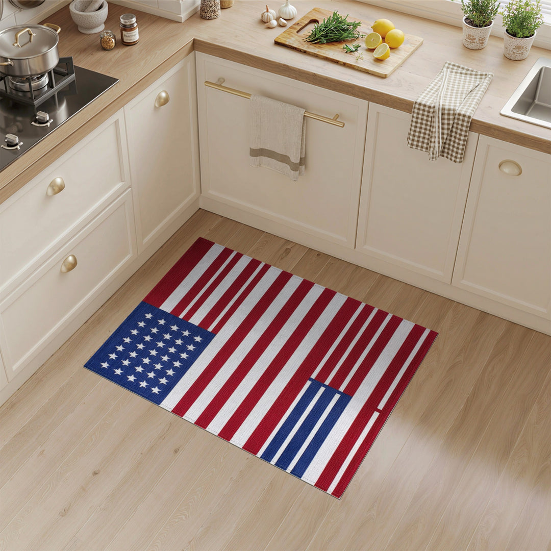 American Flag Washable Area Rug