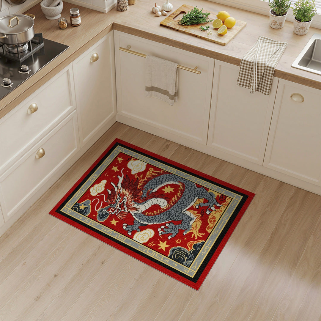 Red Dragon Heritage Area Rug