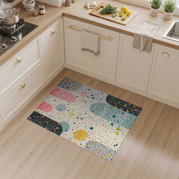 Abstract Area Multi-Color Abstract Geometric Area Rug