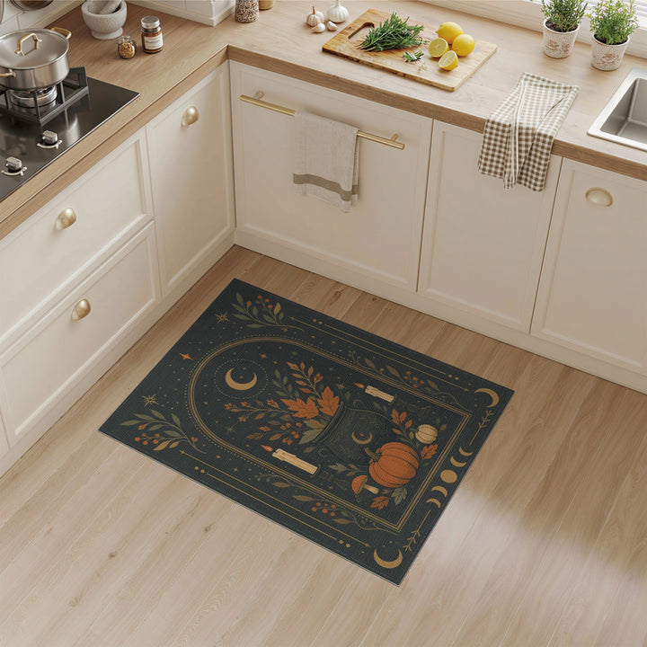 Mystic Cauldron Pumpkin Area Rug