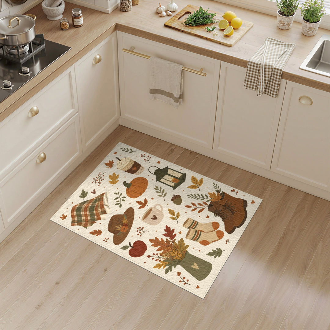Autumn Plaid Farmhouse Area Rug