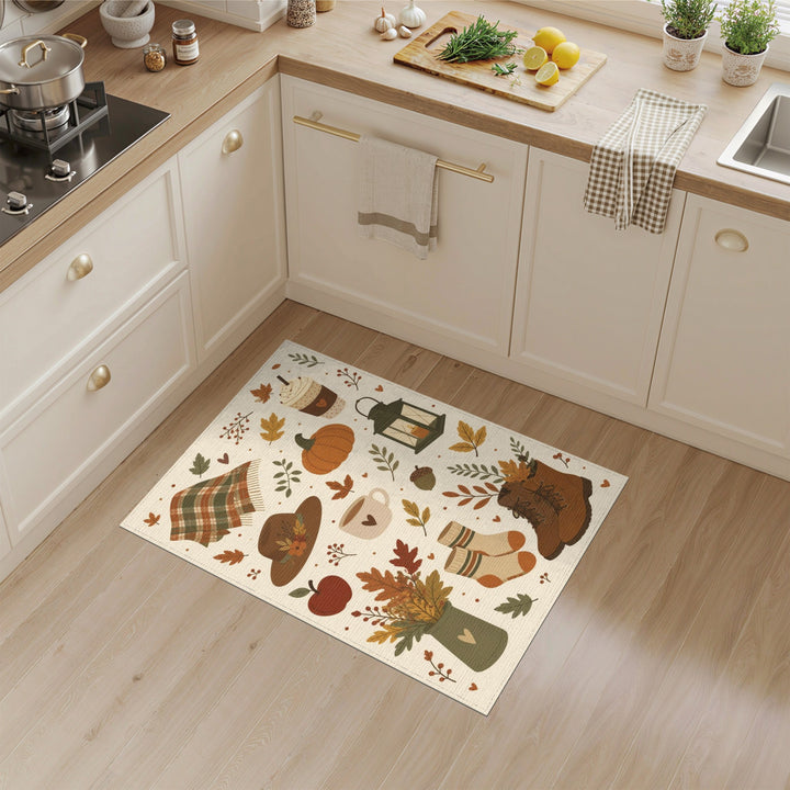 Autumn Plaid Farmhouse Area Rug