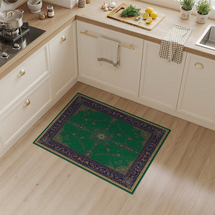 Emerald Medallion Emerald Green Persian Medallion Area Rug