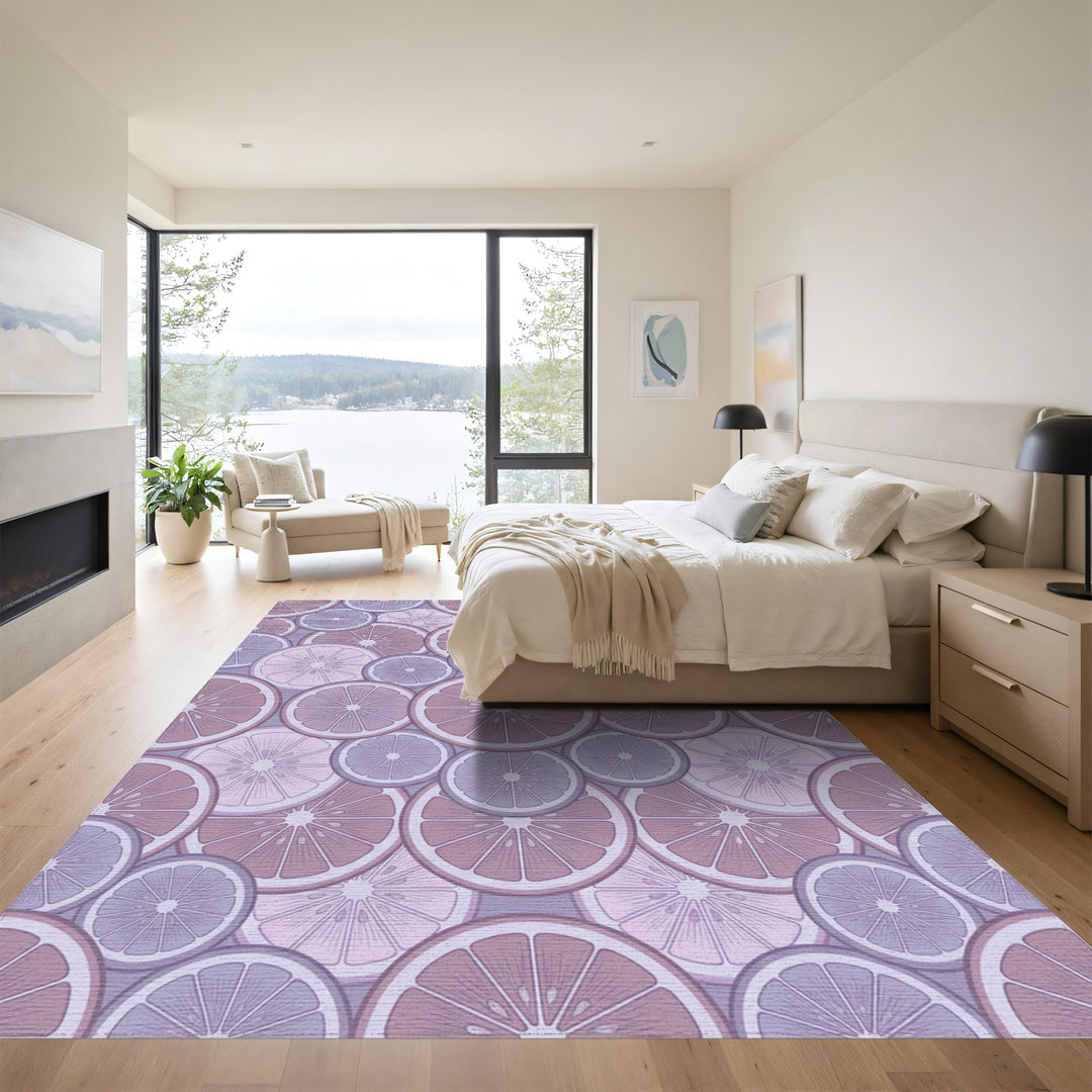 Pastel Citrus Slice Medley Rug