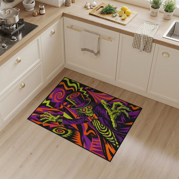 Psychedelic Zombie Ringmaster Area Rug