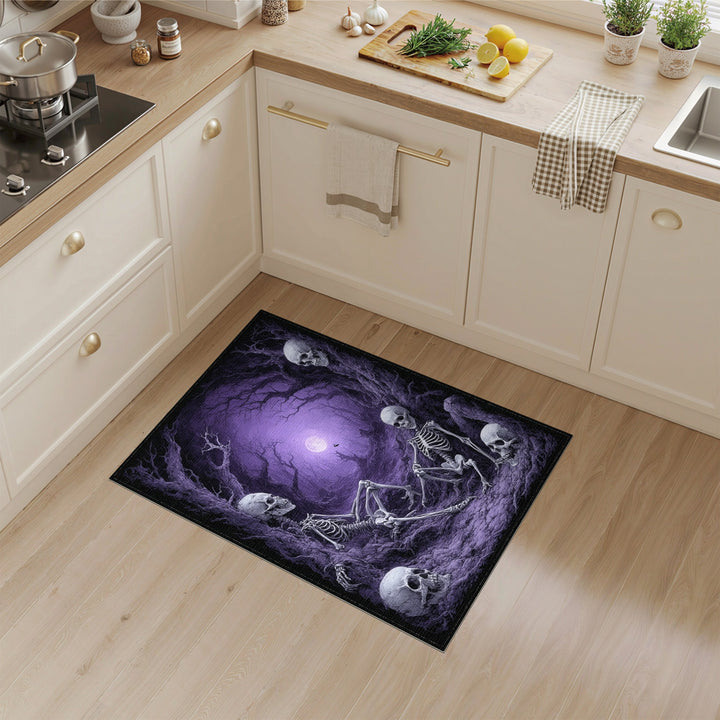 Purple Skeleton Grove Area Rug