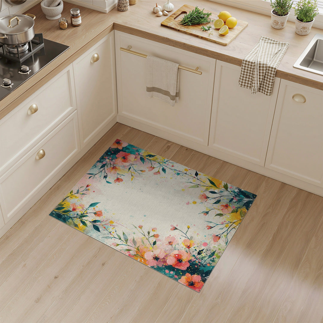 Vibrant Floral Bloom Area Rug