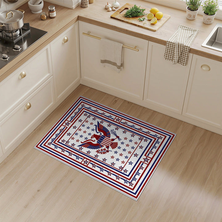 Patriotic Eagle Stars Area Rug