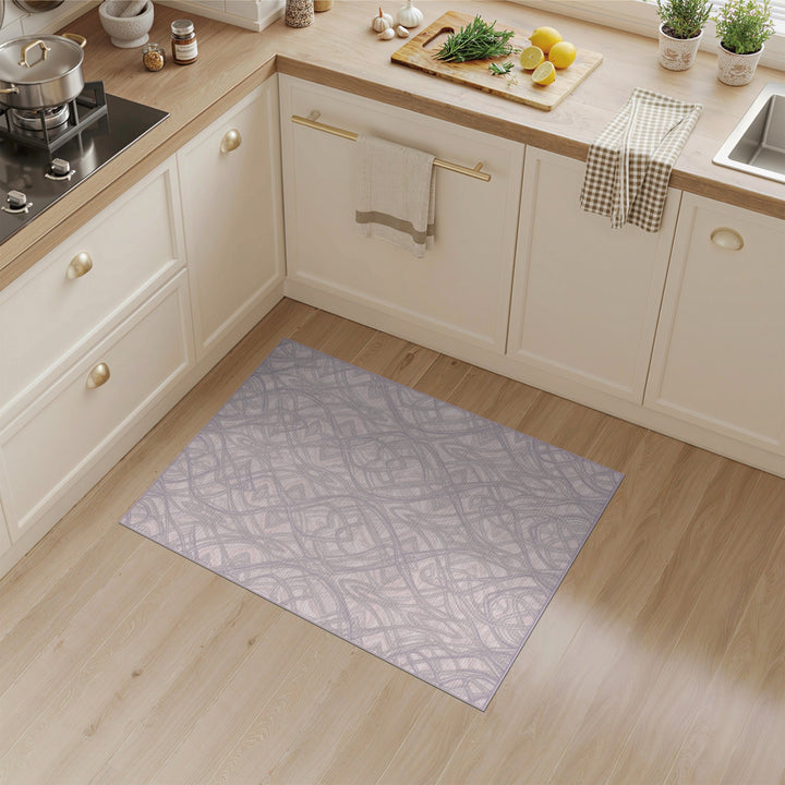Purple Floral Vintage Area Rug