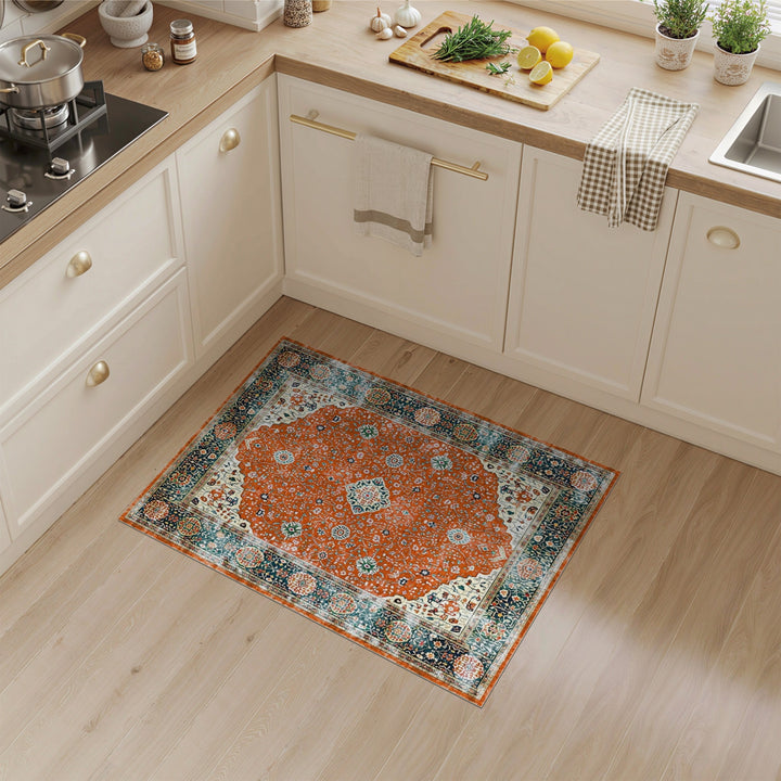 Red Persian Medallion Area Rug