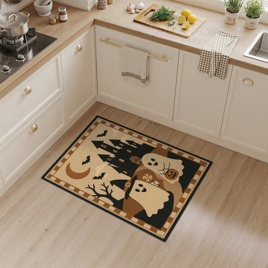 Halloween Ghosts Castle Kids Area Rug