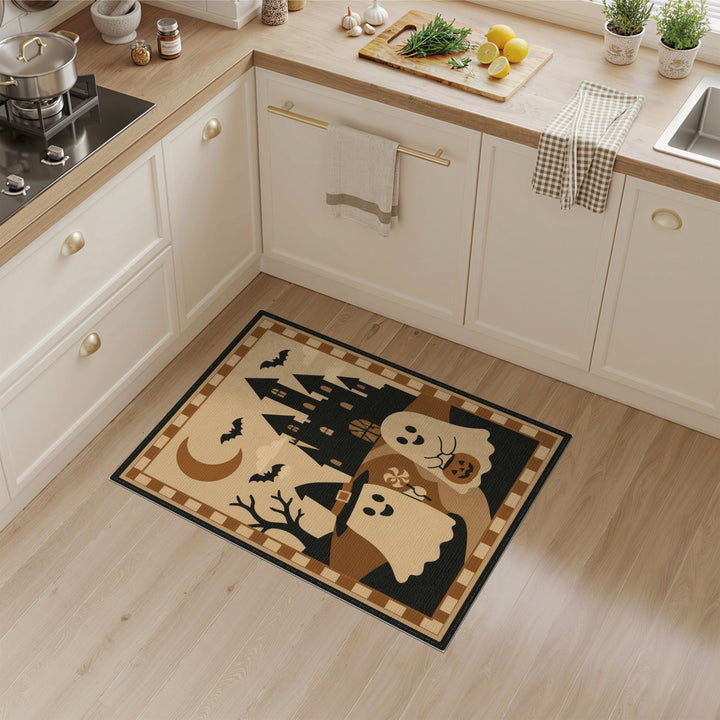 Halloween Ghosts Castle Kids Area Rug