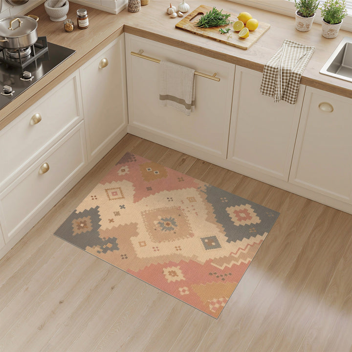 Geometric Southwestern Geometric Beige Area Rug