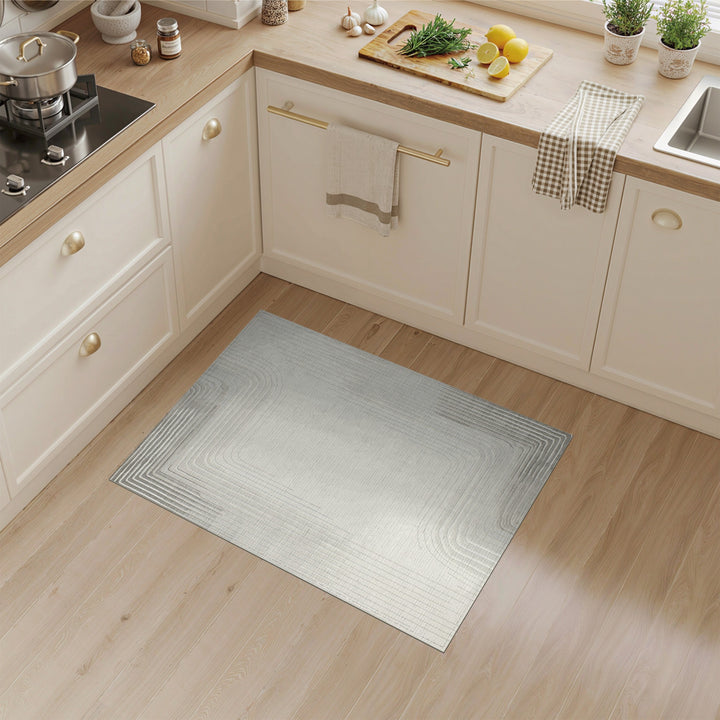Grey Geometric Modern Grey Geometric Lines Area Rug