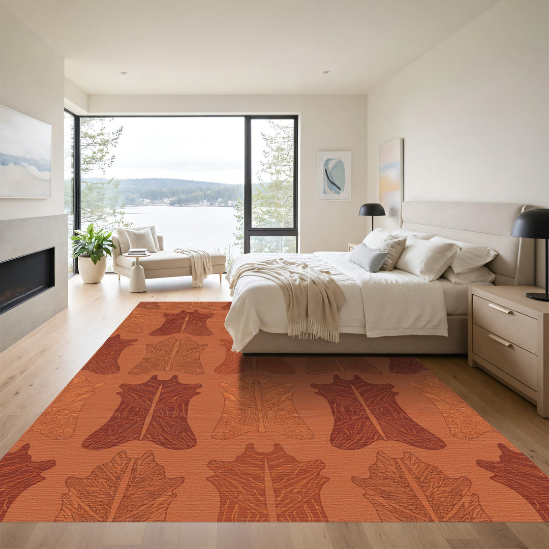 Earthy Tones Striped Hide Rug