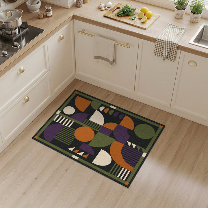 Geometric Modern Multi-color and Patterns Geometric Modern Multi-Color Area Rug