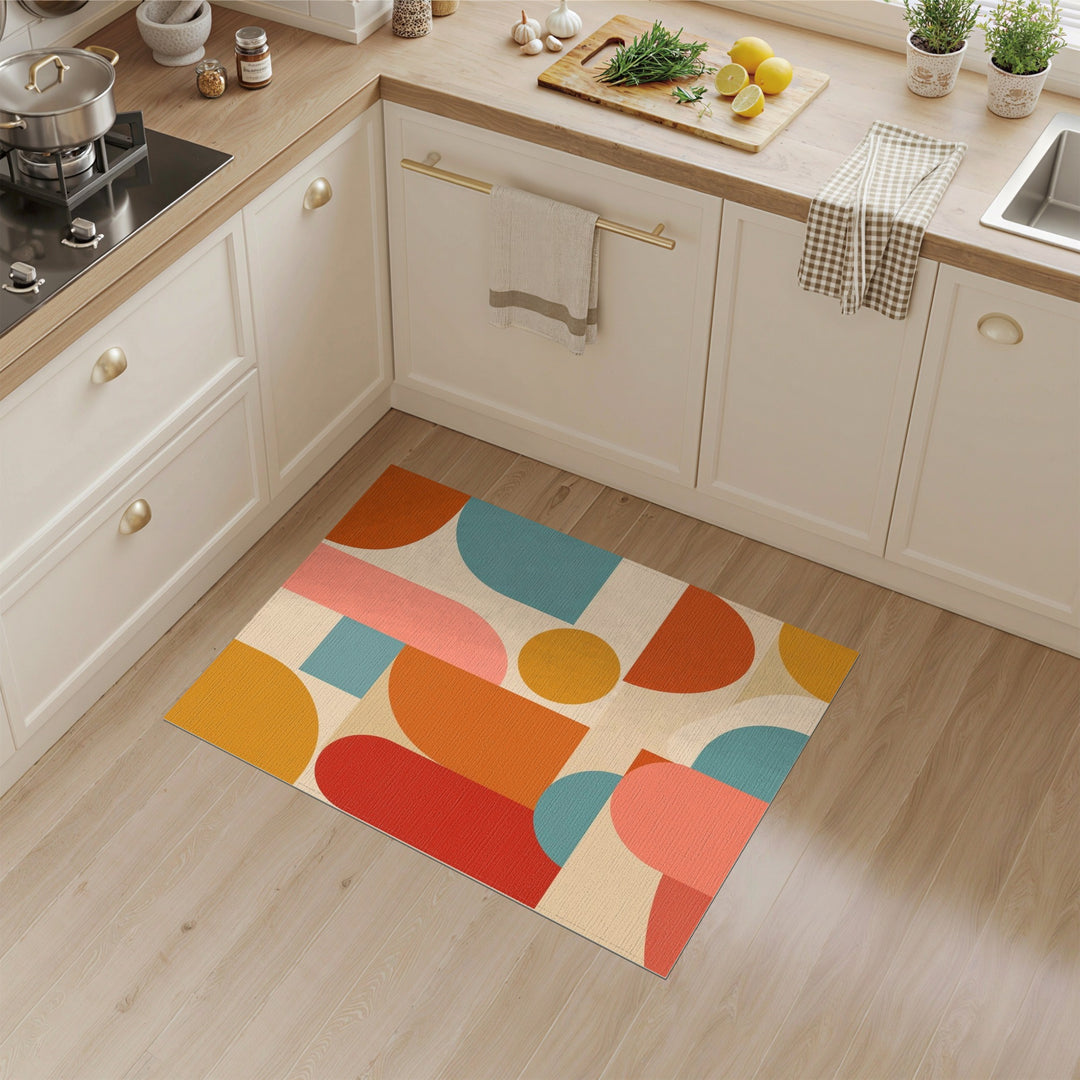 Multi-color and Patterns Geometric Modern Multi-Color Geometric Modern Area Rug