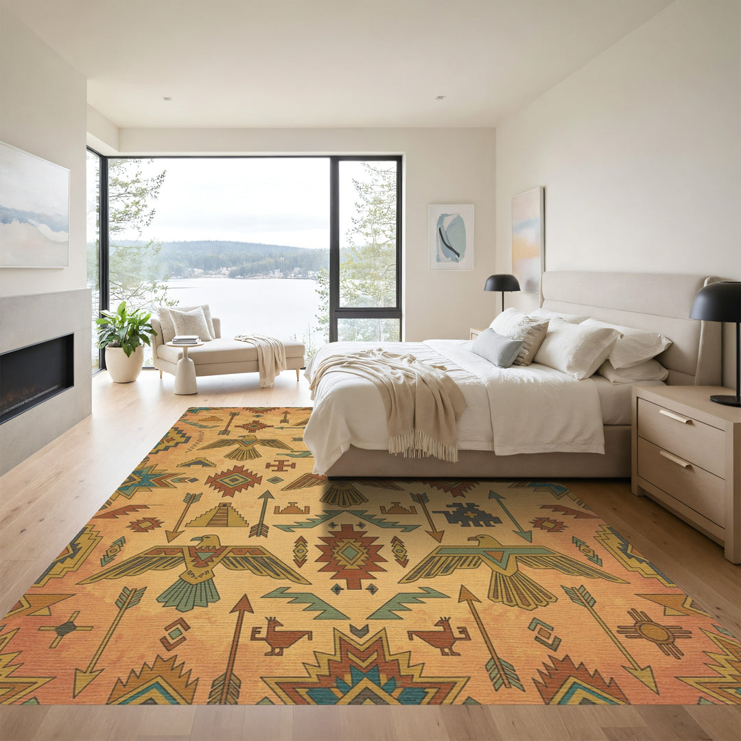 Thunderbird Sun Arrow Southwest Collection Rug