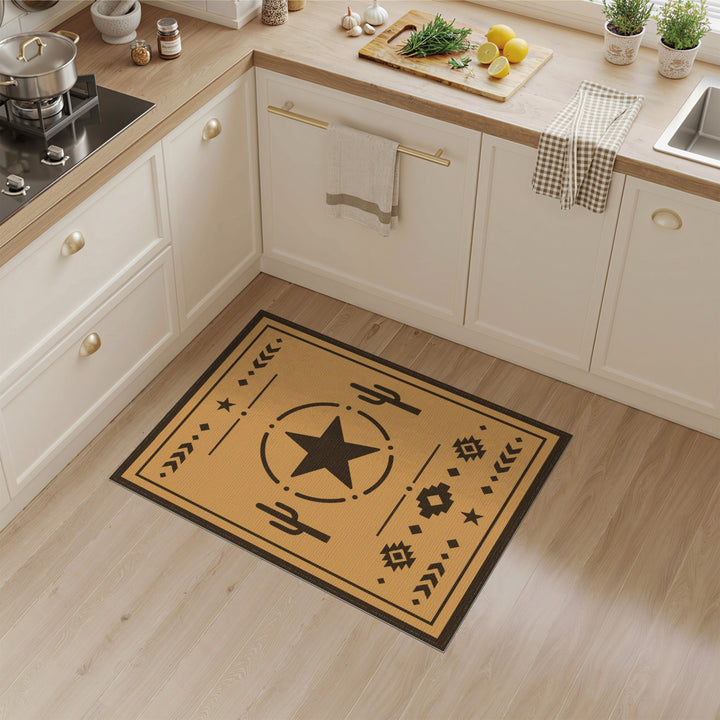 Southwestern Star Cactus Area Rug