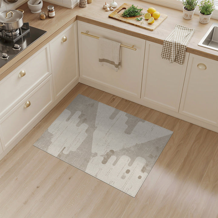 Beige and Neutral Abstract Area Beige Abstract Area Rug
