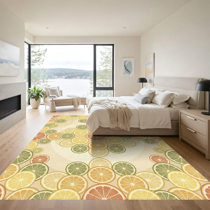 Citrus Slices Aromatic Summer Grove Rug