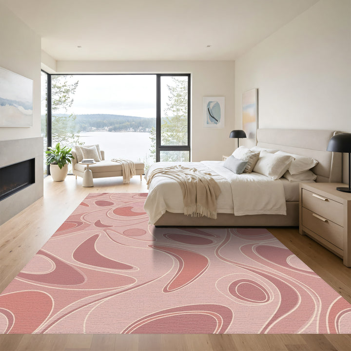 Blush Pink Organic Flow Rug