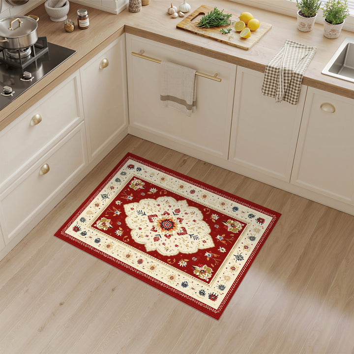 Red Persian Medallion Area Rug