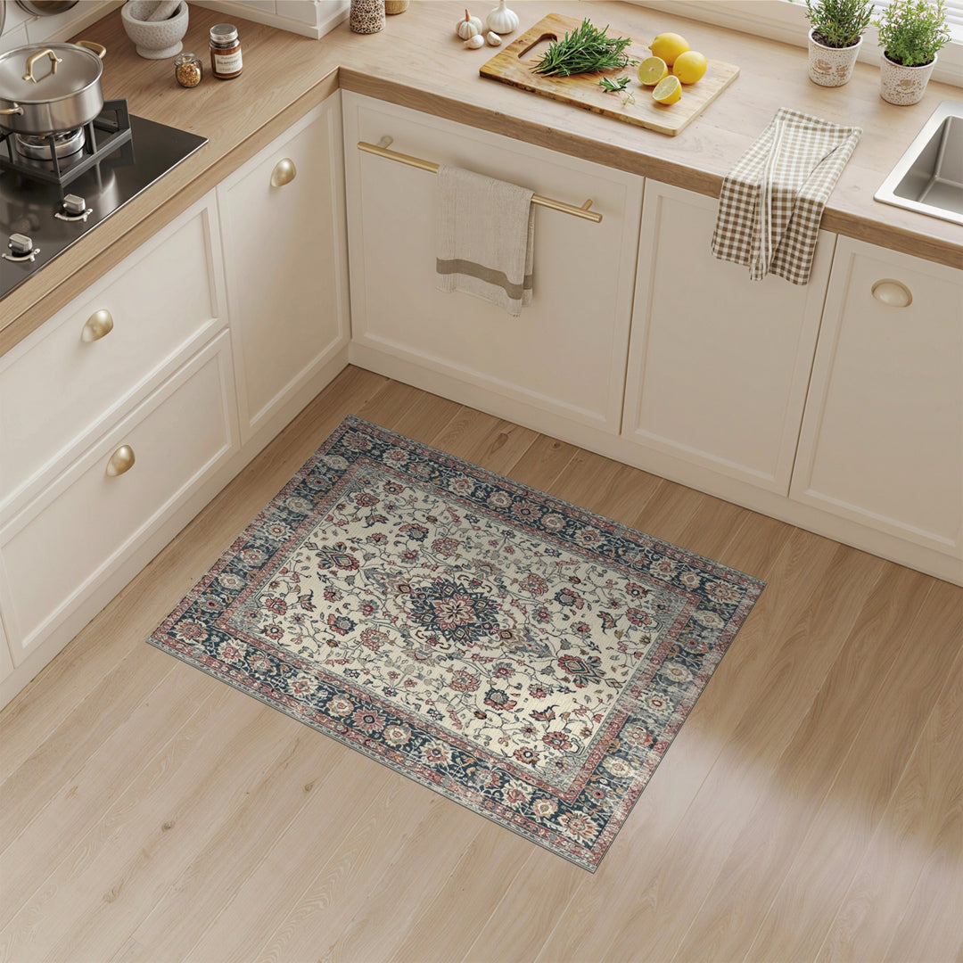 Multi-color and Patterns Traditional Persian Traditional Persian Floral Medallion Area Rug