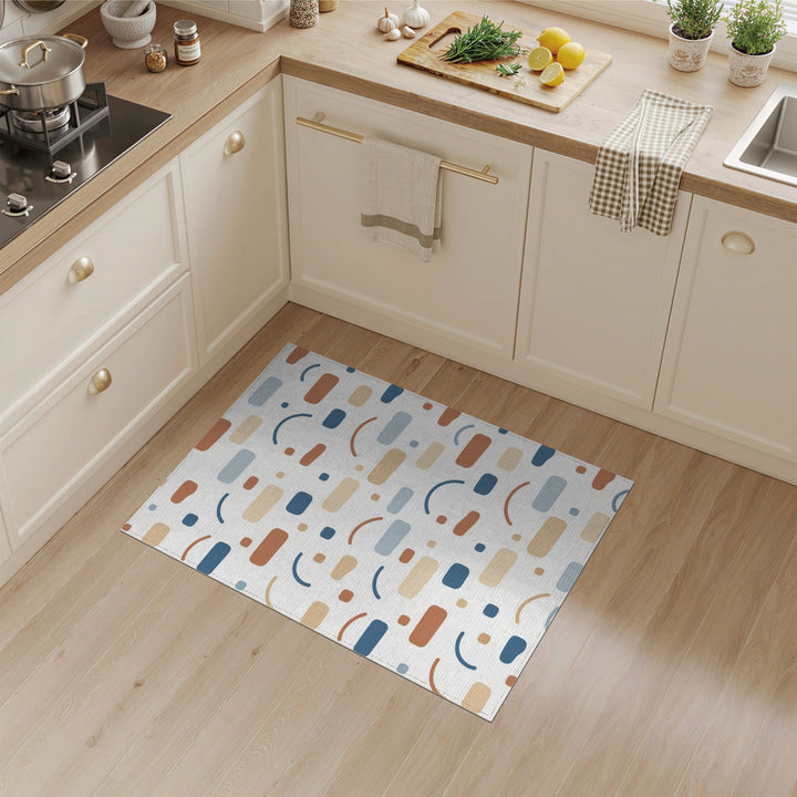 Abstract Area Multi-color and Patterns Abstract Multi-Color Area Rug