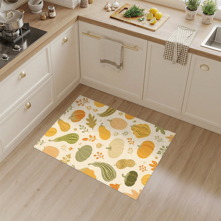 Autumn Harvest Pumpkin Area Rug
