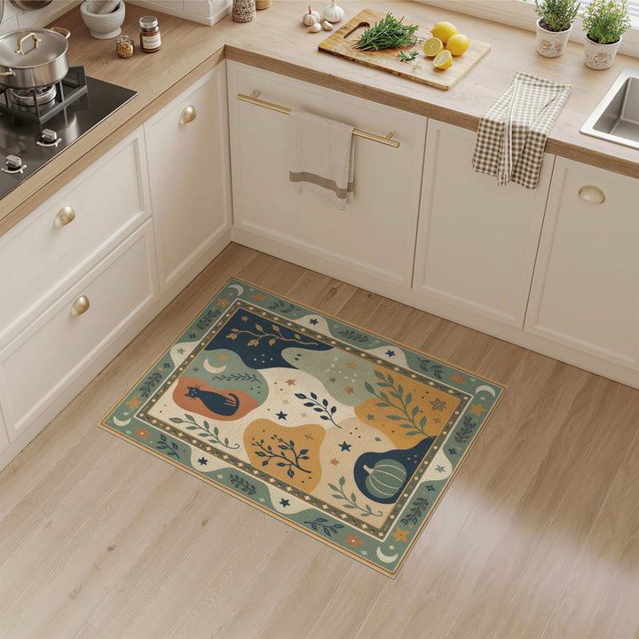 Whimsical Cat Ghost Kids Area Rug