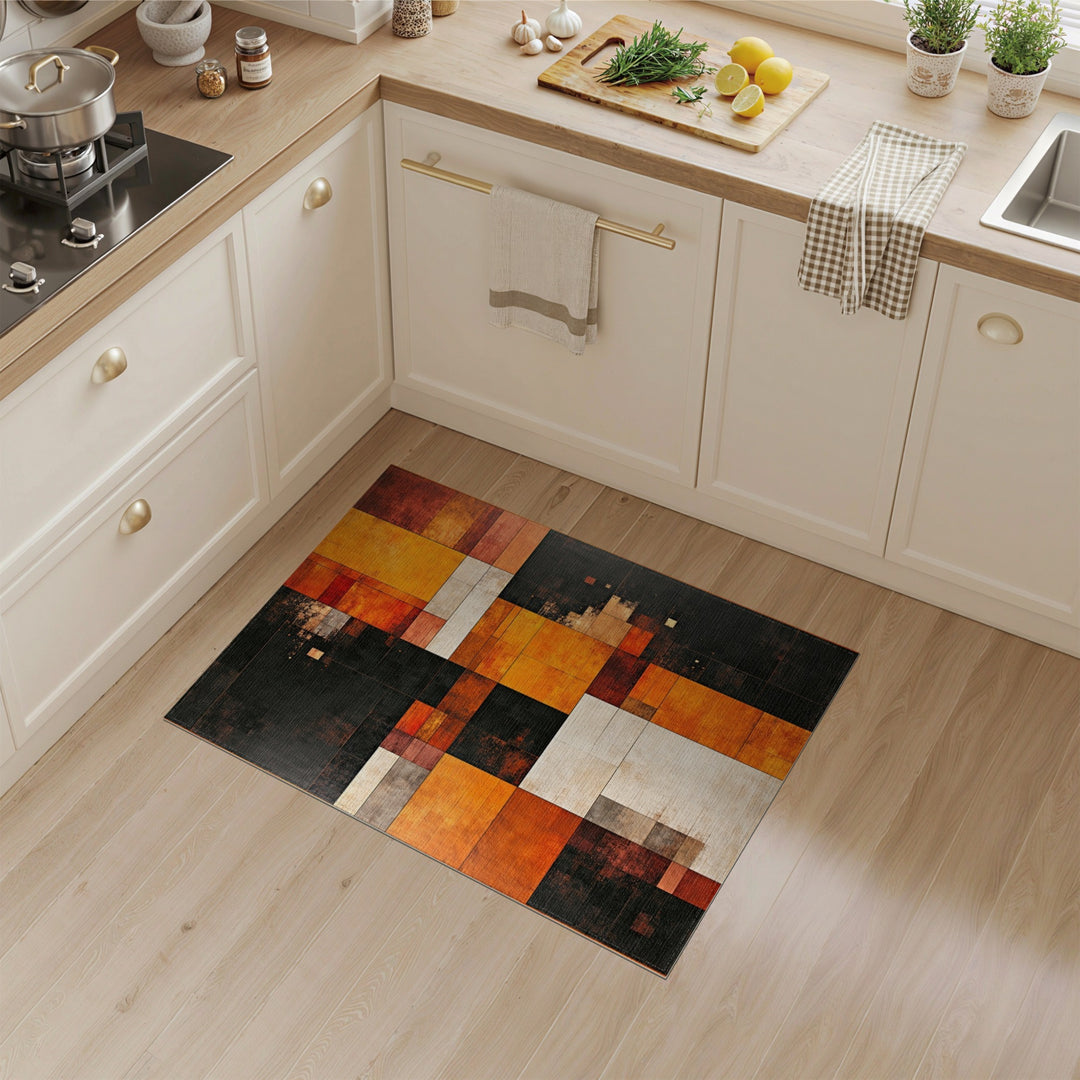 Multi-color and Patterns Geometric Multi-Color Area Rug