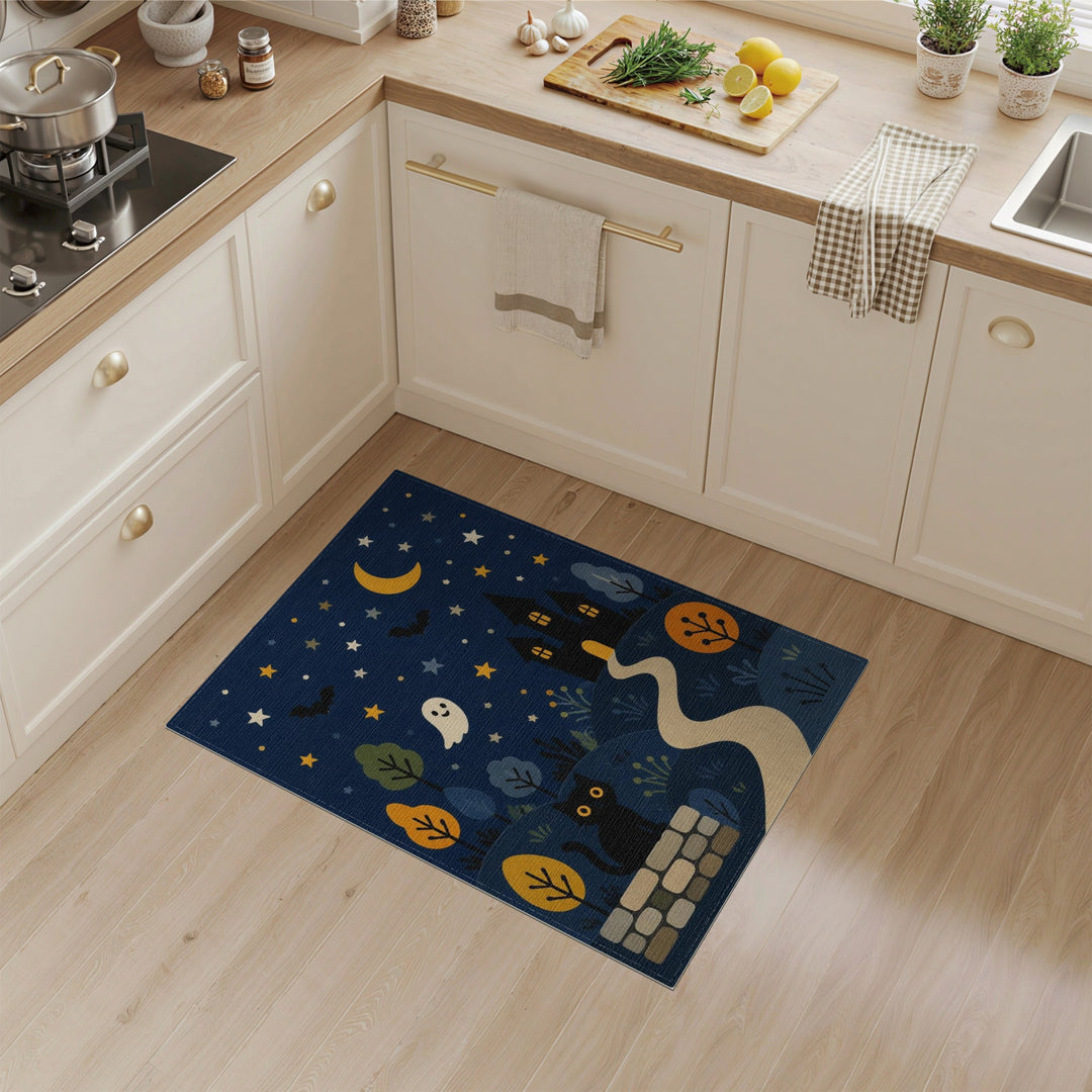 Halloween Night Kids Cartoon Area Rug