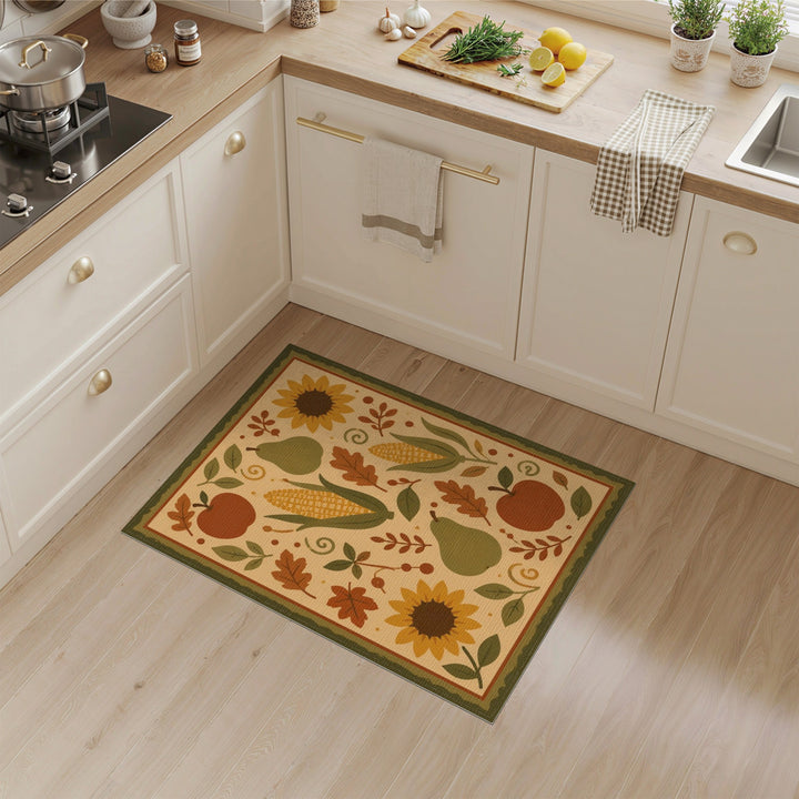 Autumn Harvest Fruit Area Rug