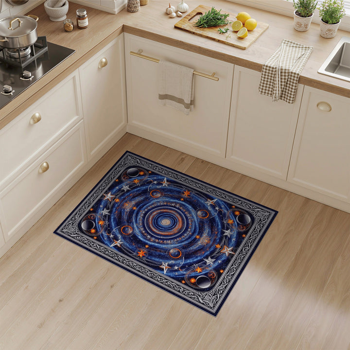 Celestial Galaxy Washable Area Rug