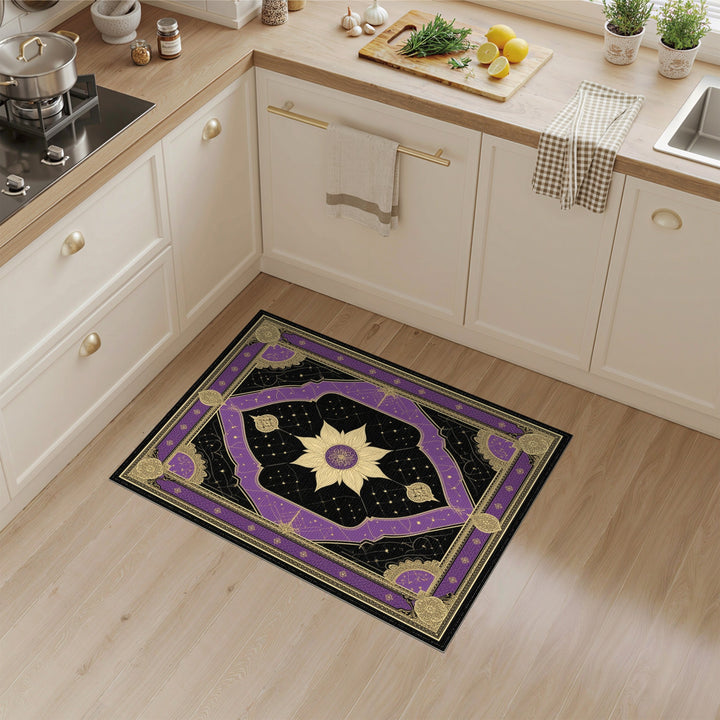 Purple Celestial Lotus Area Rug