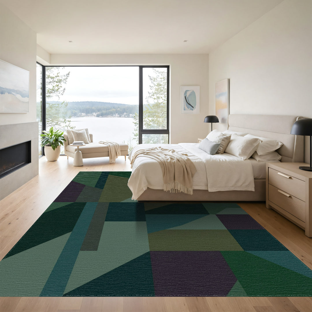 Deep Forest Geometric Deconstructed Abstraction Rug
