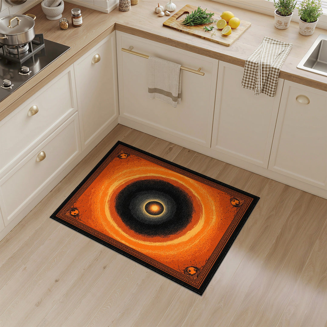 Orange Eclipse Area Rug
