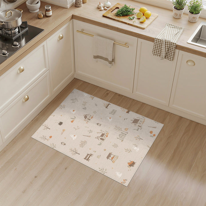 Cute Ghost Pumpkin Halloween Area Rug