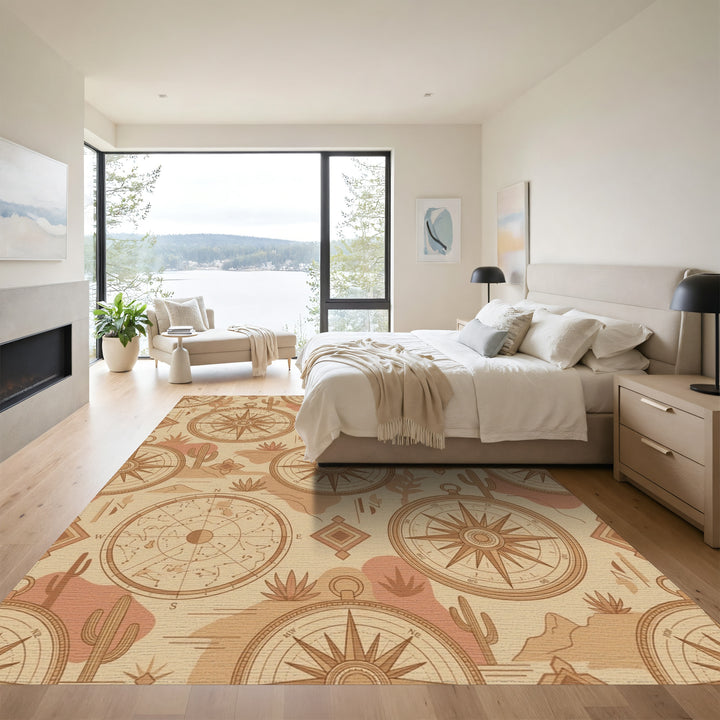 Desert Compass Celestial Constellation Rug