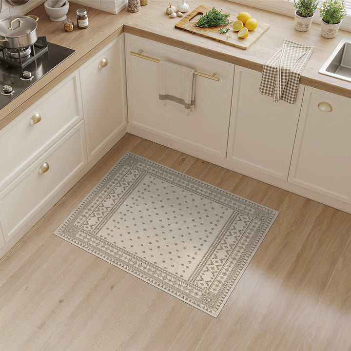 Beige Heritage Tribal Area Rug